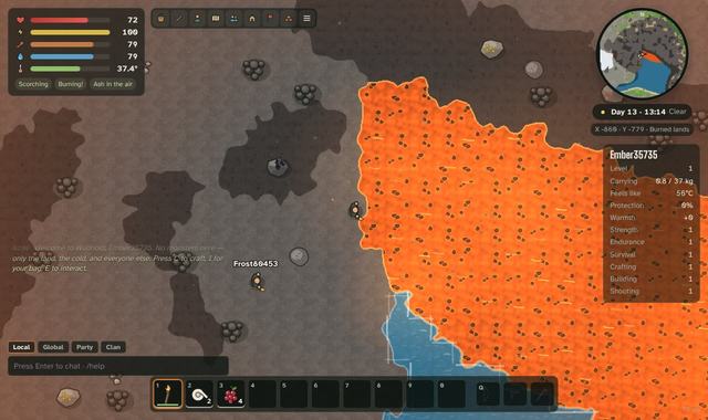 Far from the Crossroads the land burns: the lava frontier.